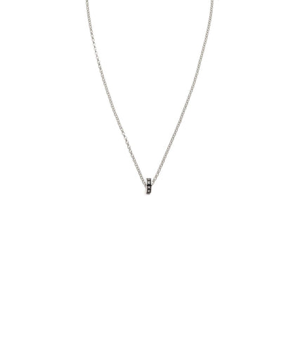 Resilience : Heart Beat Fine Belcher Chain Necklace White Gold