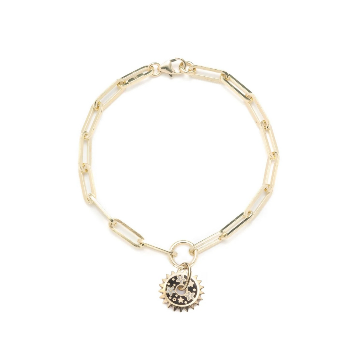 18K Yellow Gold Blossoms Classic Fob Bracelet | FoundRae