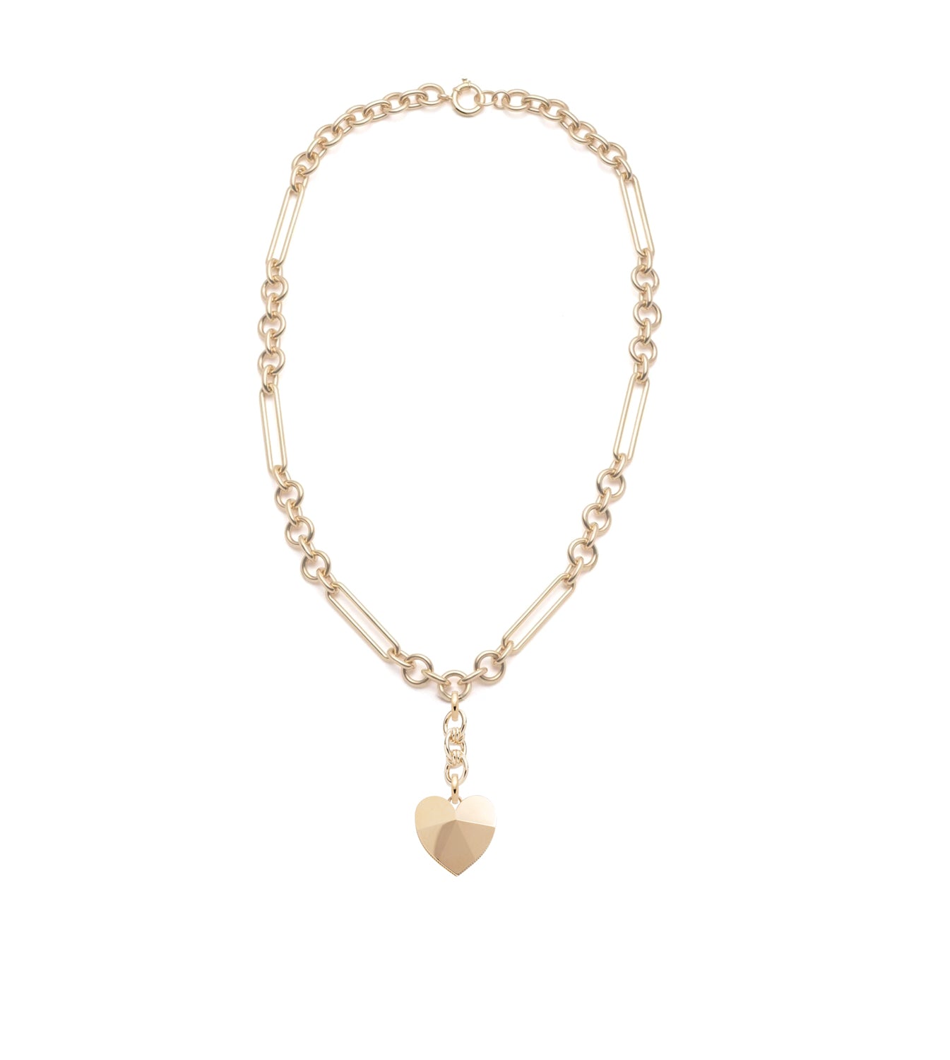 Ever Growing - Love : Facets of Love Midsized Mixed Clip Chain Necklace
