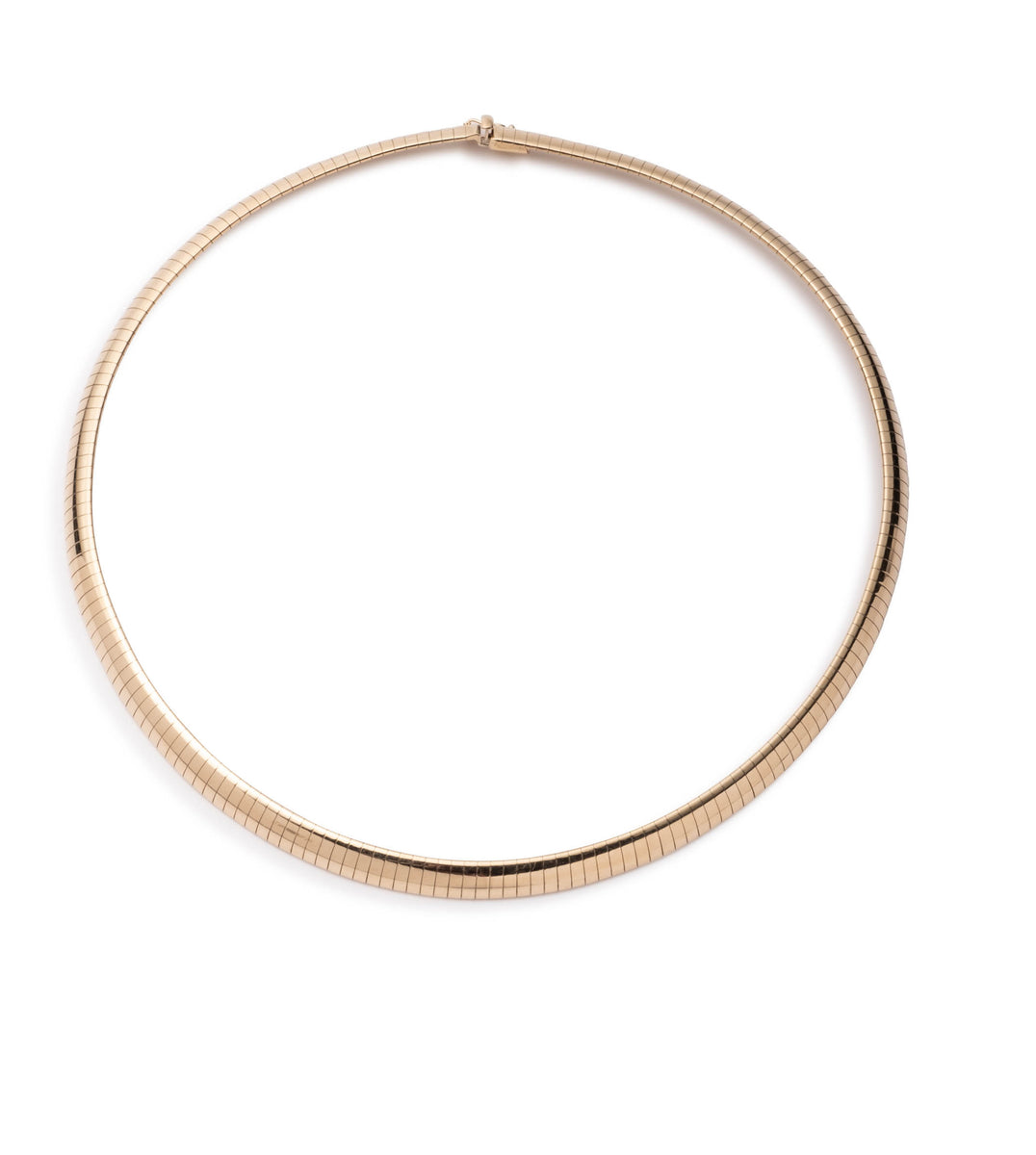 Medium Sleek Collar 18K Gold Omega Chain Necklace FoundRae