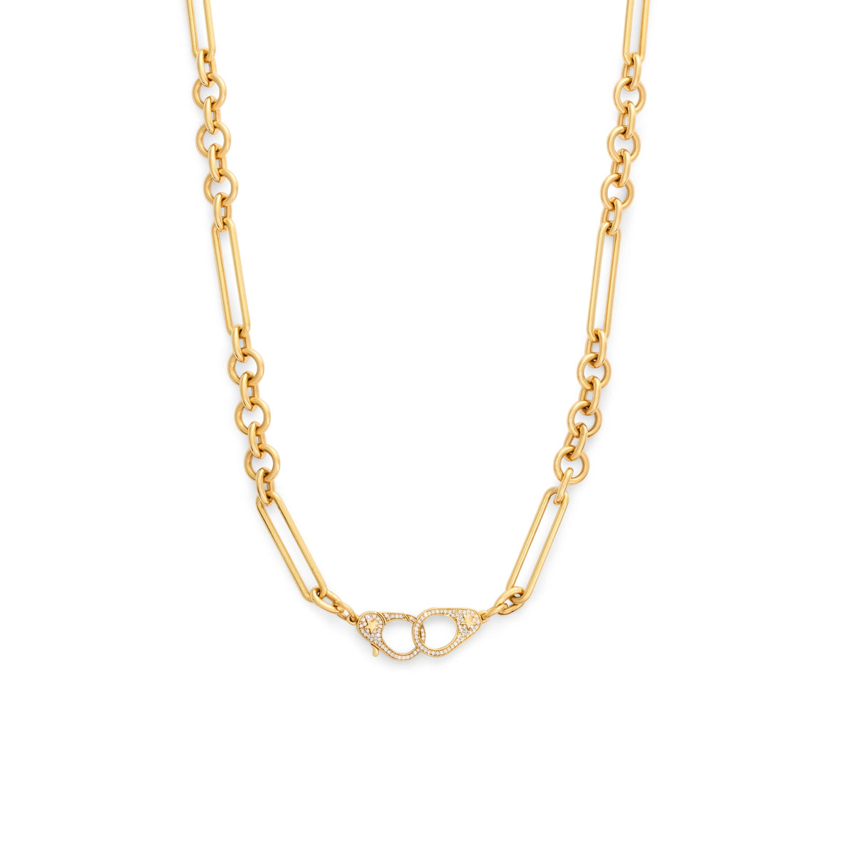 18K Gold Mixed Clip Chain | FoundRae