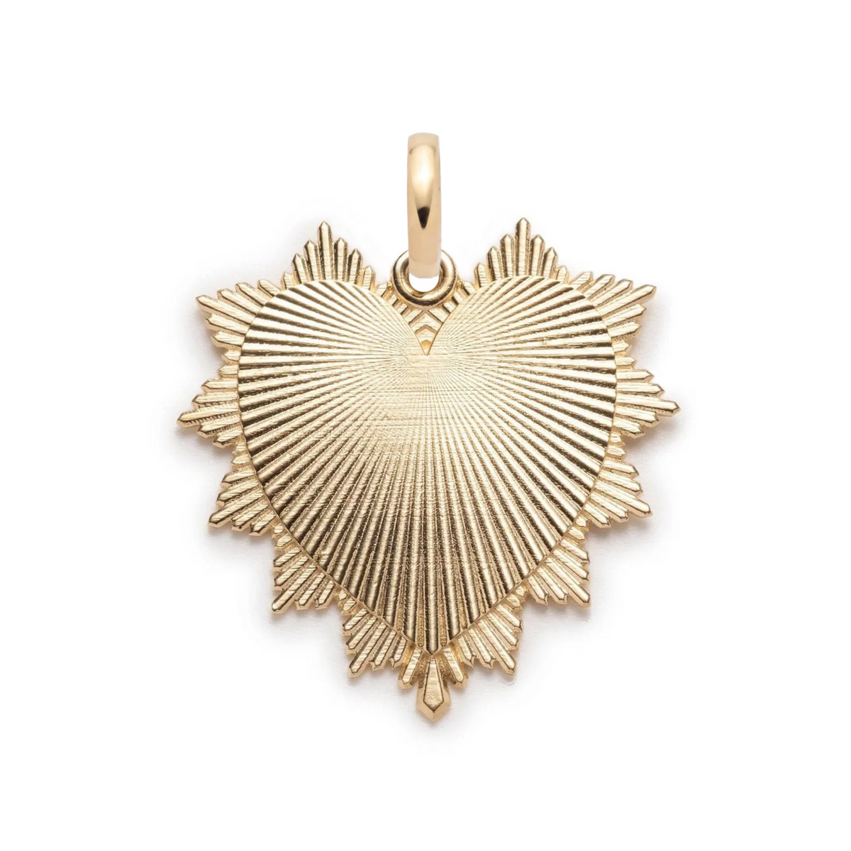 Heart Love Token Oversized Medallion : in Gold with an Annex Link