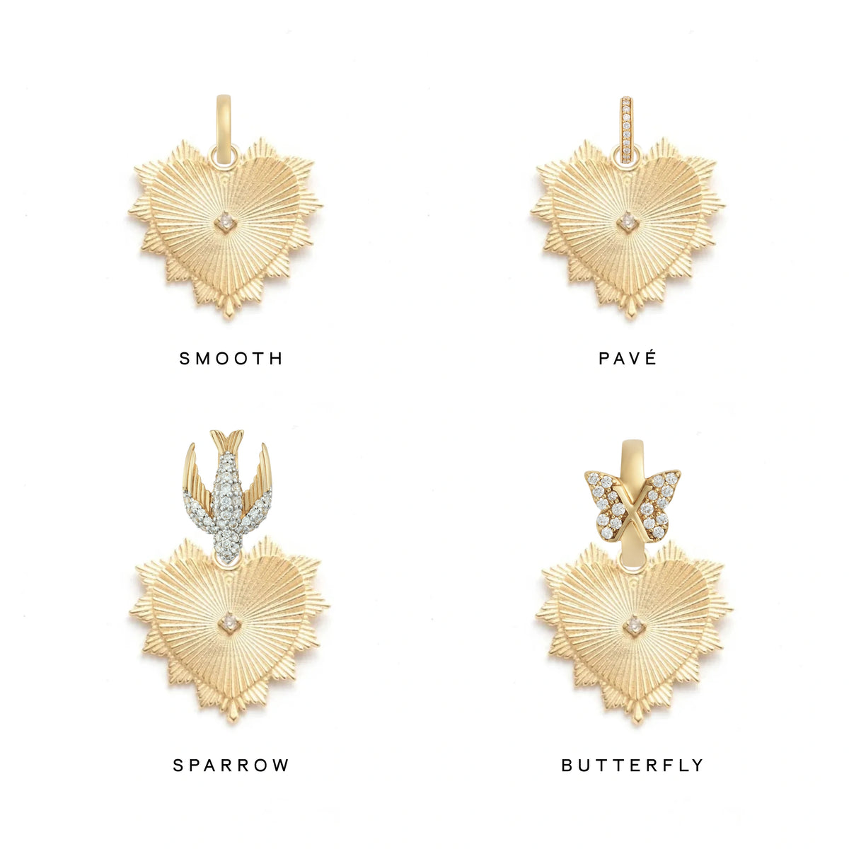 Heart Love Token Medium Medallion 18K Gold | FoundRae in 18K