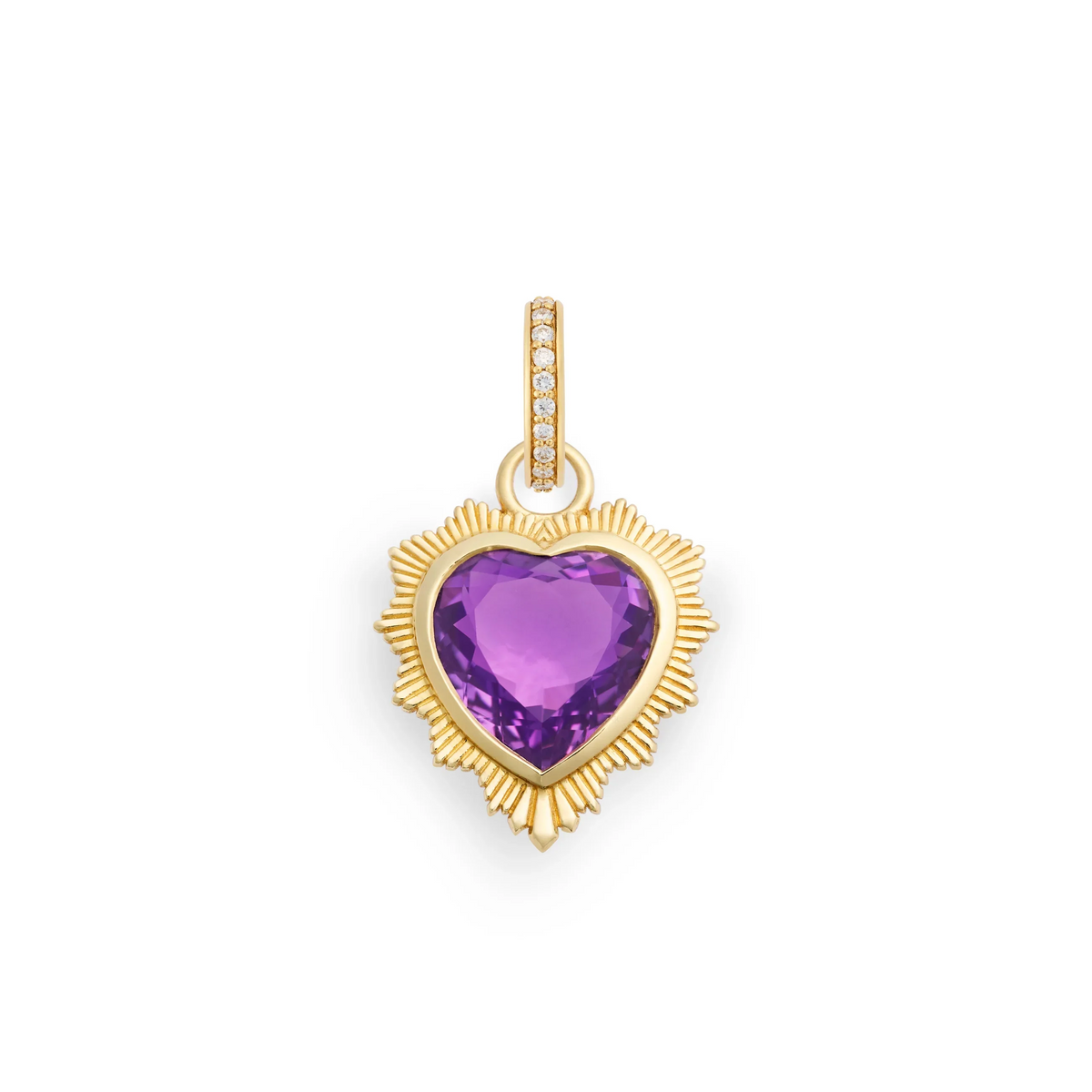 Amethyst Heart Medallion | True Love Symbolic Jewelry | FoundRae