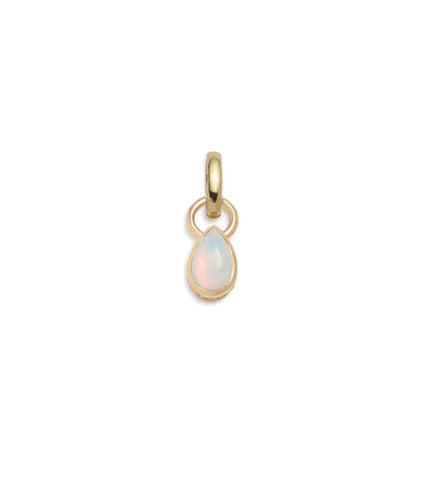 Forever & Always a Pair : 0.85ct Opal Pear Pendant with Oval Pushgate