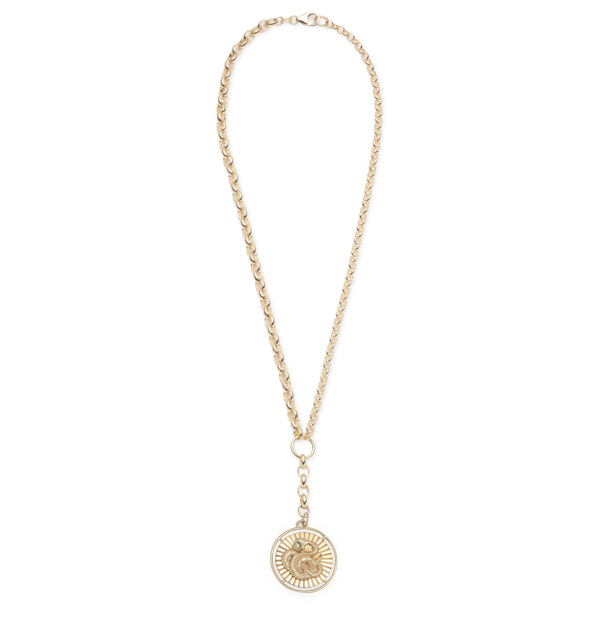 Wholeness : Heavy Mixed Belcher Extension Chain Necklace