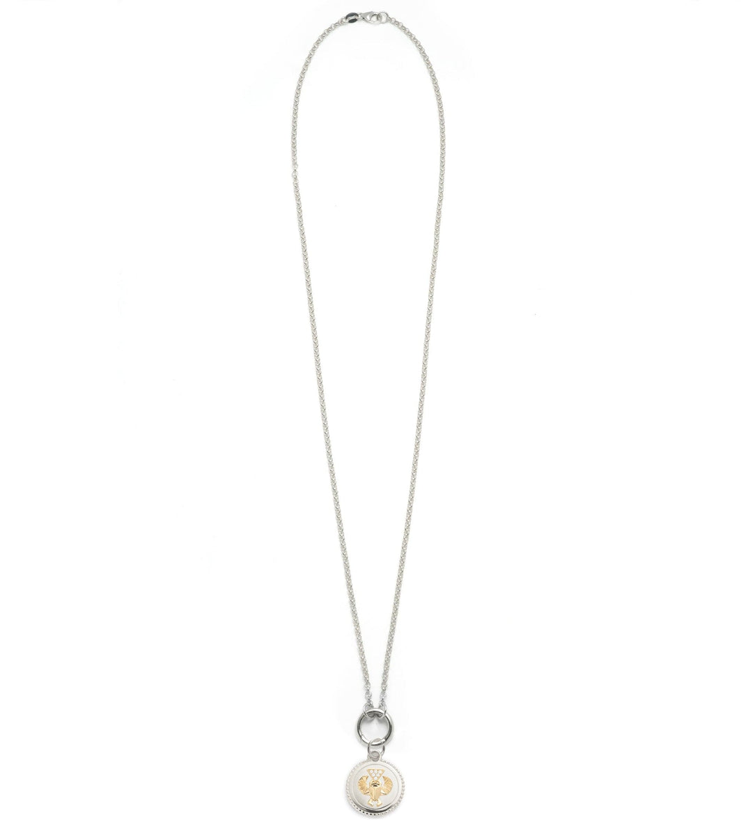 Foundrae | Protection Small Mixed Belcher Extension Chain Necklace 18K Yellow Gold Size 2mm