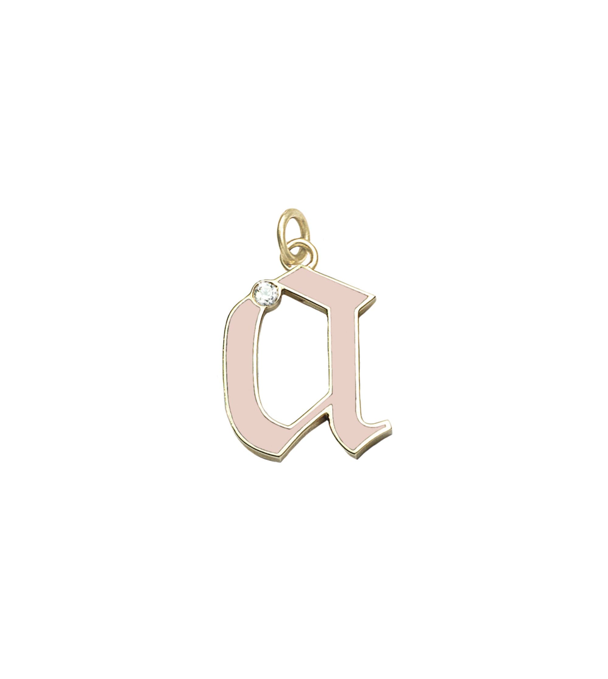 Initials & Numbers : Blush Diamond Point Initial