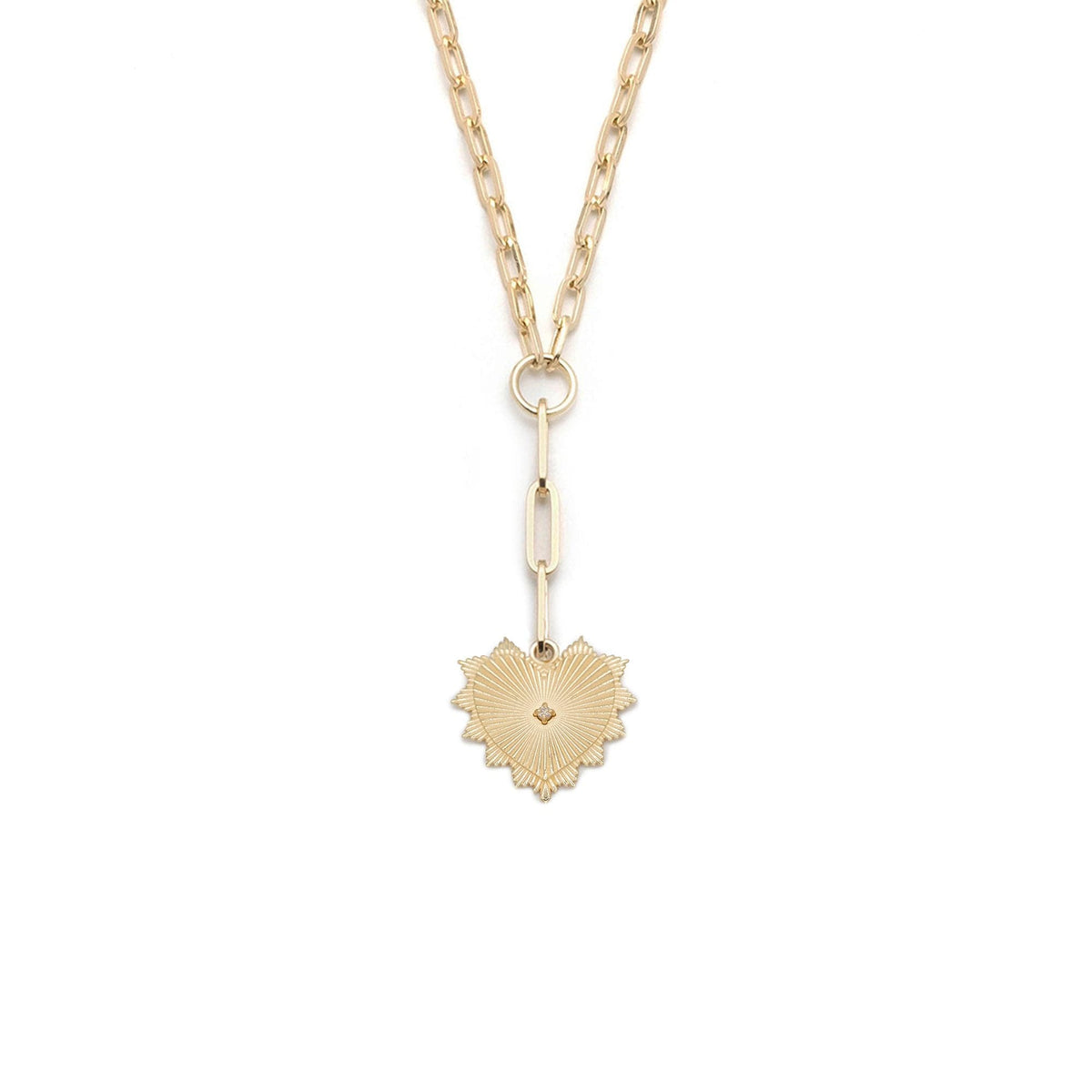 Personalized Heart Love Token | 18K Gold Necklace | FoundRae