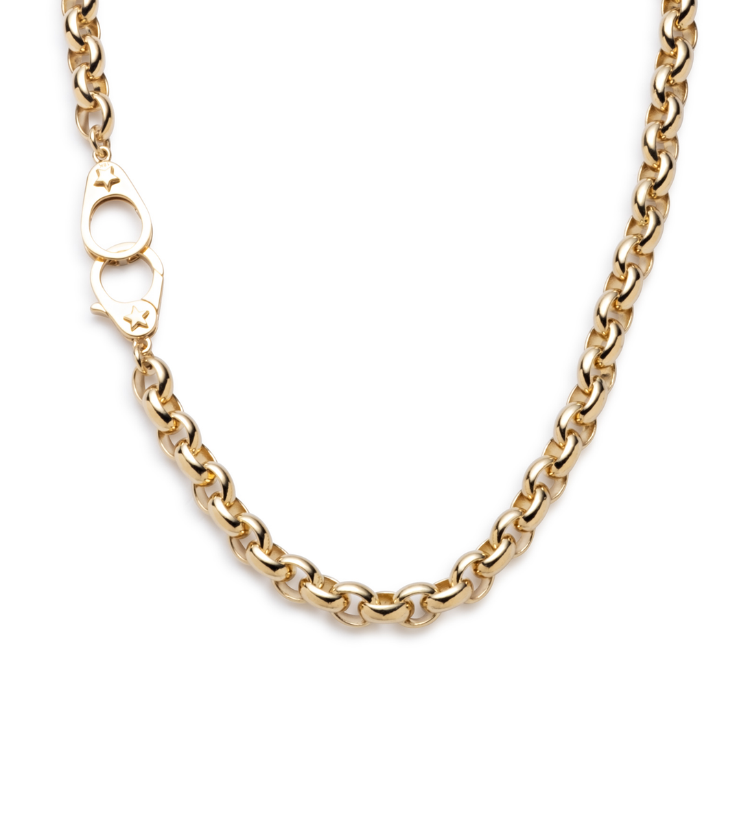 Foundrae Jewelry Heavy Belcher with Medium Sister Hook Chain Necklace