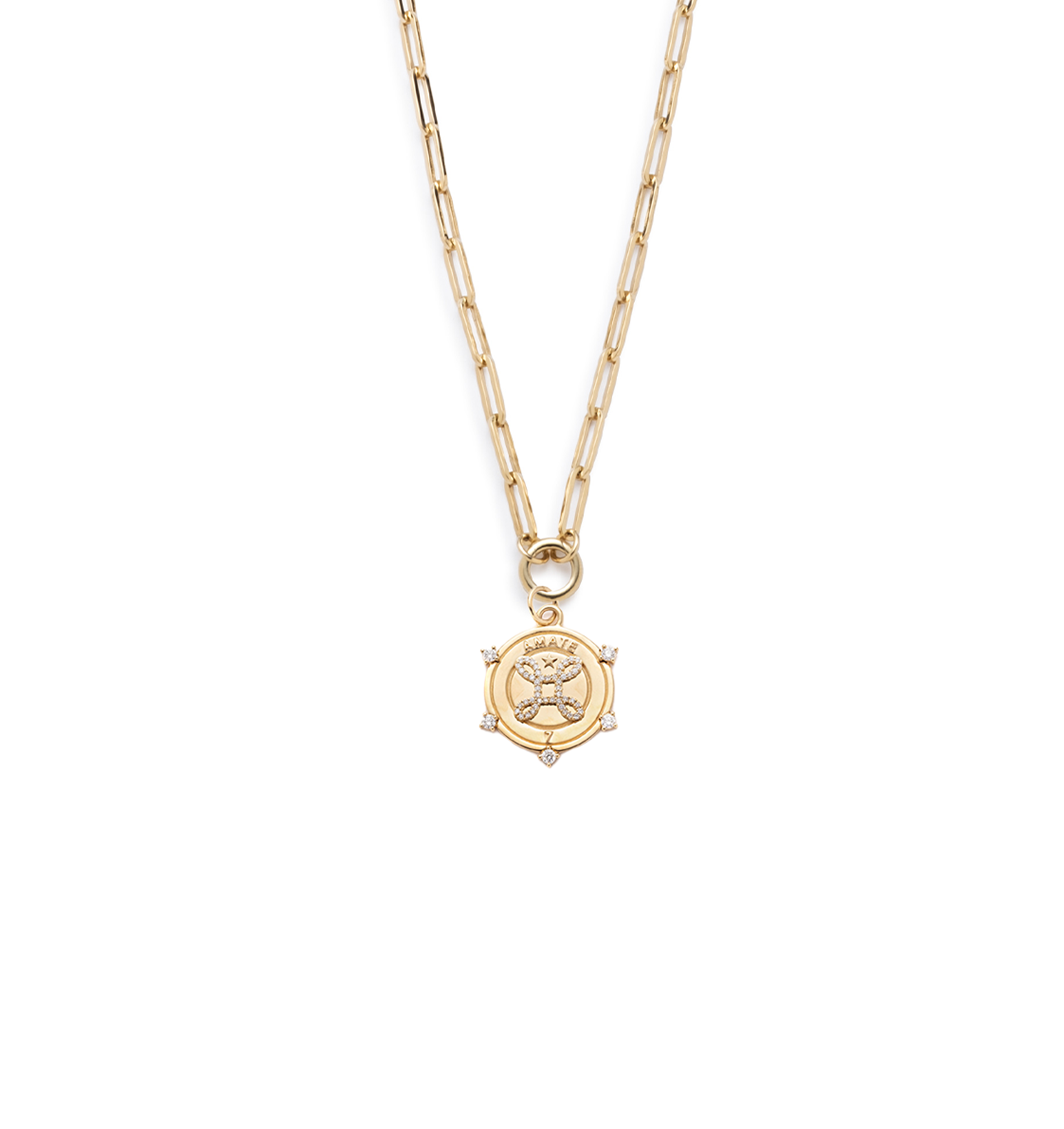 Amate - True Love : Classic Fob Open Clip Chain Necklace