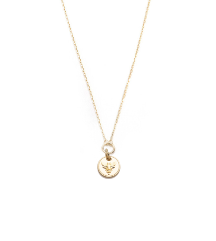 Bee - FoundRae x Every Mother Counts : Miniature Coin Drop Necklace