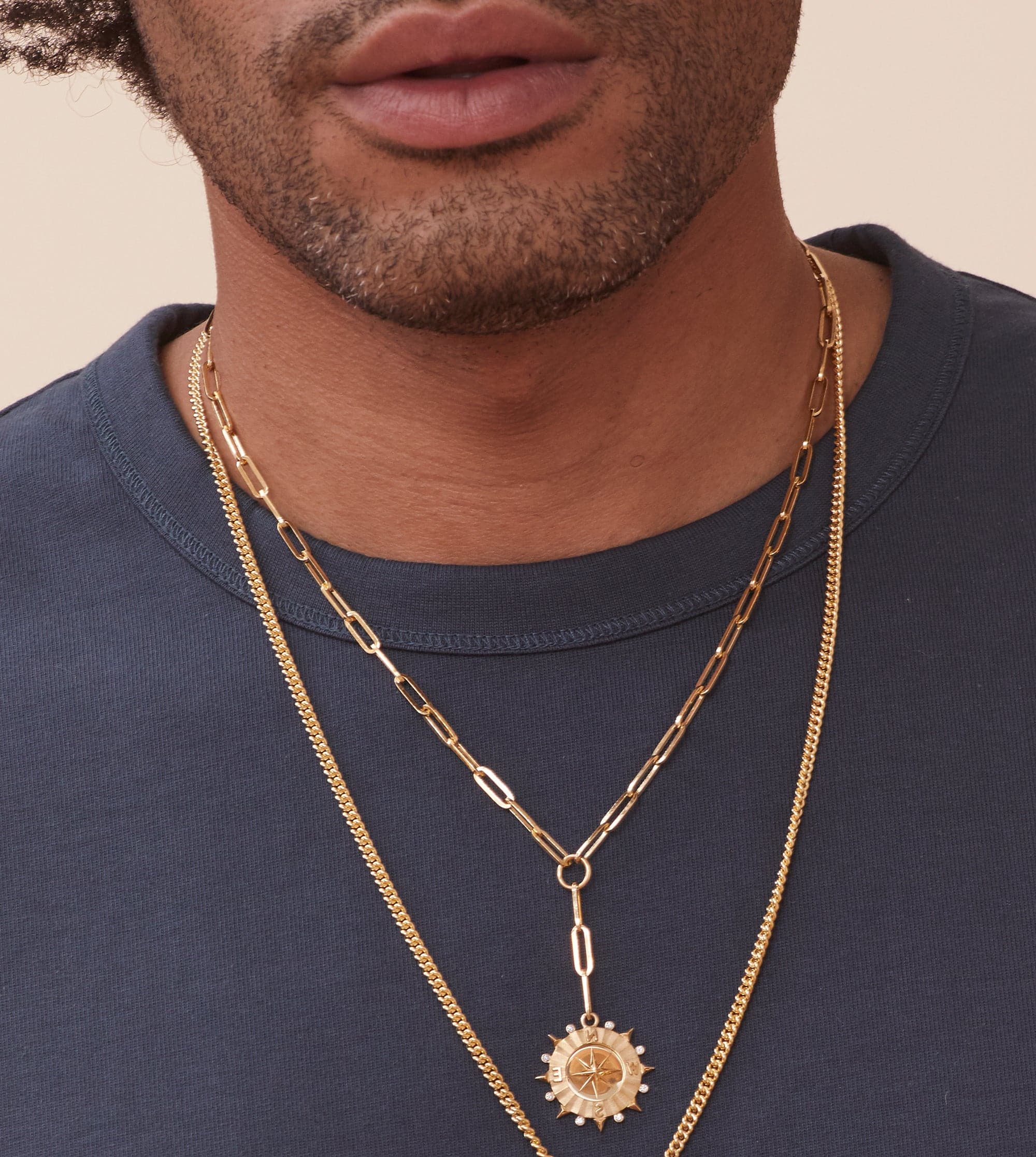 Internal Compass : Classic Fob Clip Extension Chain Necklace