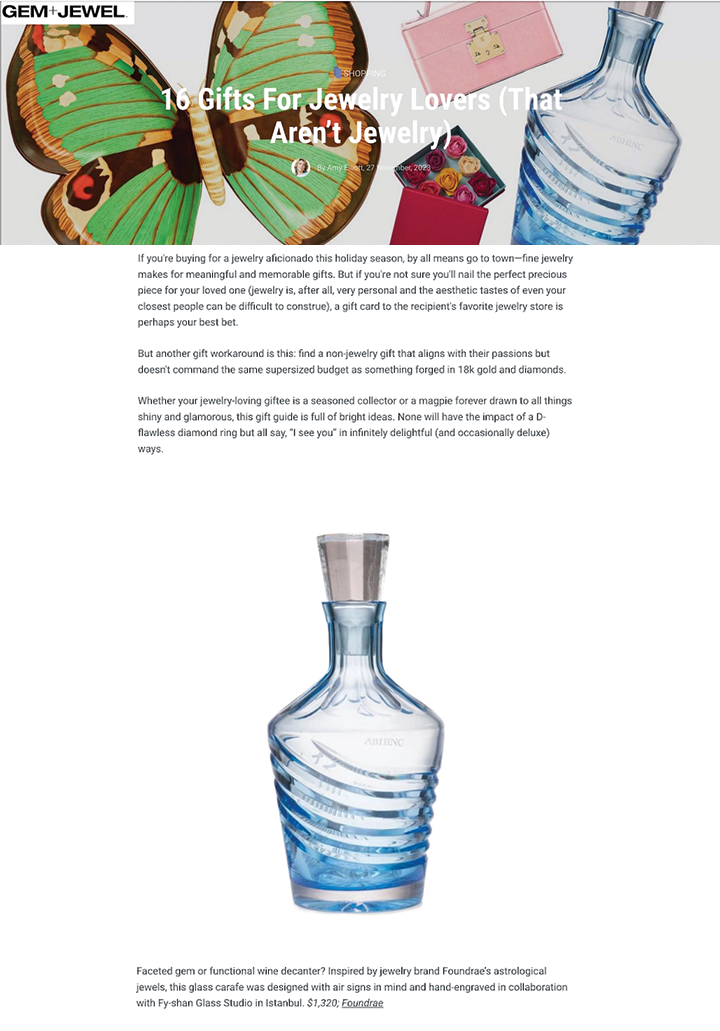 Gem + Jewel - 16 Gifts For Jewelry Lovers (That Aren’t Jewelry) - Nov 2023