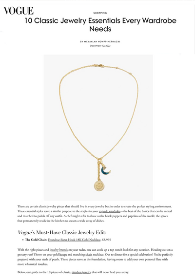 VOGUE - 10 Classic Jewelry Essentials Every Wardrobe Needs - Dec 2023