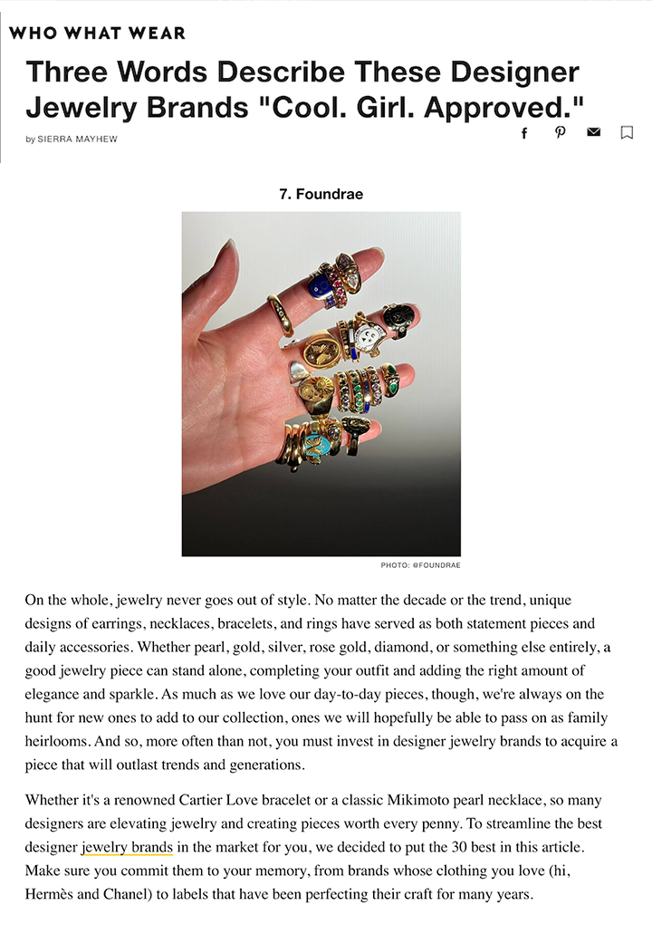 Who What Wear - 3 Words Describe These Designer Jewelry Brands: Cool Girl Approved -