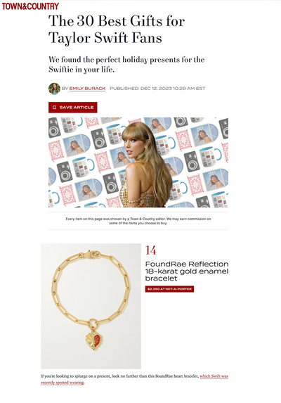 Town & Country - 30 Best Gifts for Taylor Swift Fans - Dec 2023