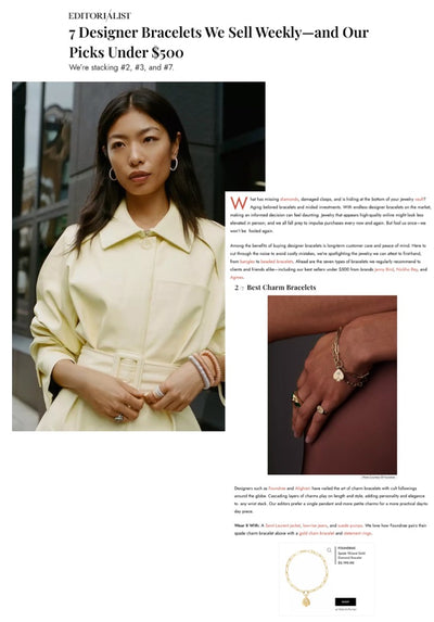Editorialist - 7 Designer Bracelets We Sell Weekly—and Our Picks Under $500 - Sept 2023