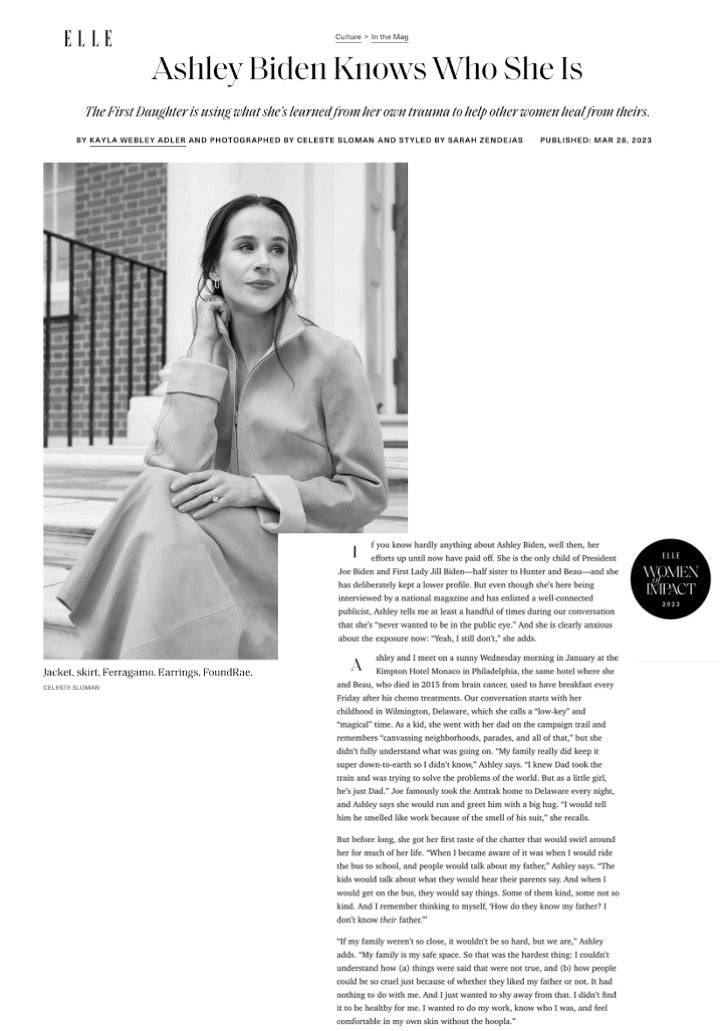 Elle - Ashley Biden Knows Who She Is - March 2023