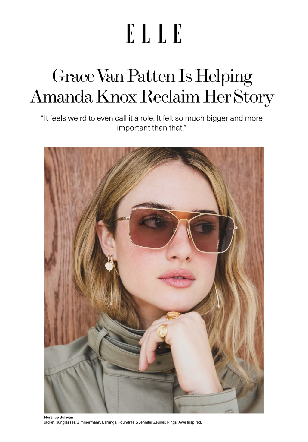 Grace Van Patten Is Helping Amanda Knox Reclaim Her Story