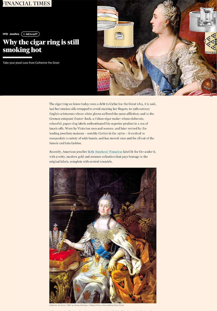 Financial Times - Why the Cigar Ring is Still Smoking Hot - Nov 2023
