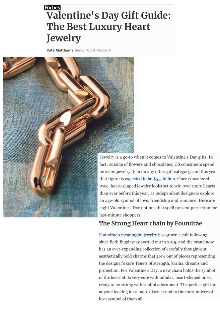 Forbes - Valentine's Day Gift Guide: The Best Luxury Heart Jewelry - Feb 2023