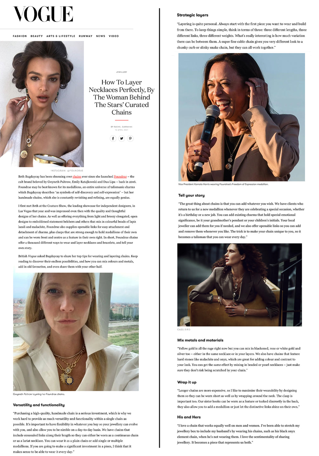 Vogue UK 13 April2 021