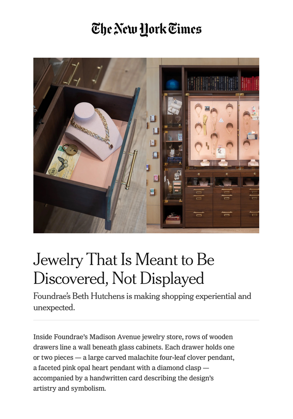 Jewelry That Is Meant to Be Discovered, Not Displayed