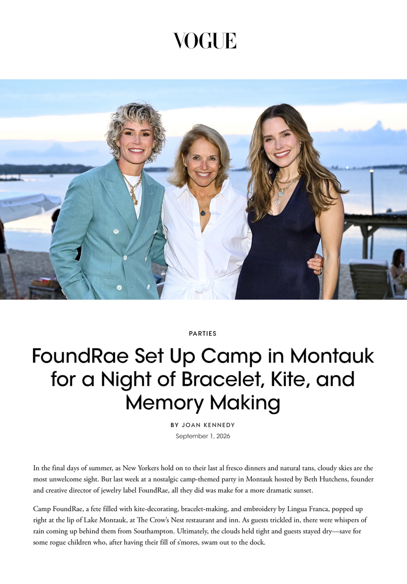 FoundRae Set Up Camp in Montauk for a Night of Bracelet, Kite, and Memory Making