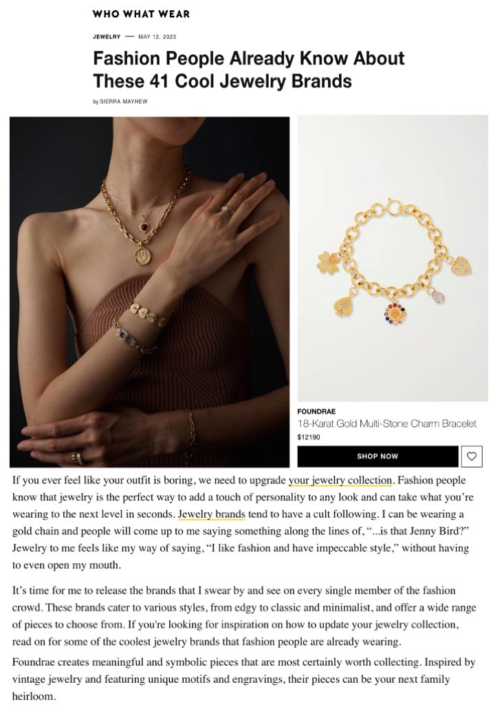 Who What Wear - Fashion People Already Know About These 41 Cool Jewelry Brands - May 2023