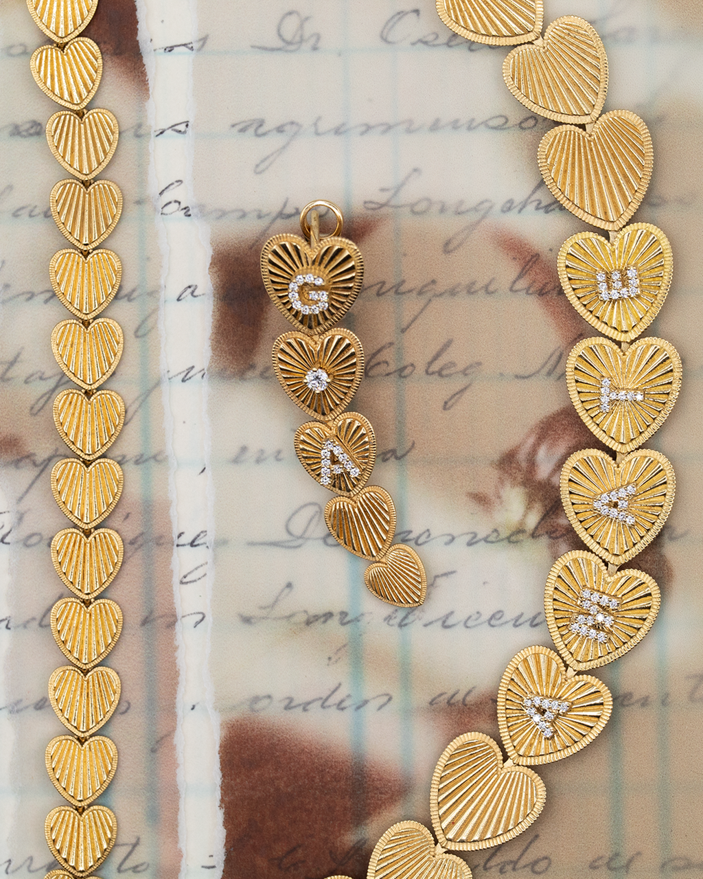 18K Yellow Gold True Love : Custom Graduated Heart Token Earring – FoundRae