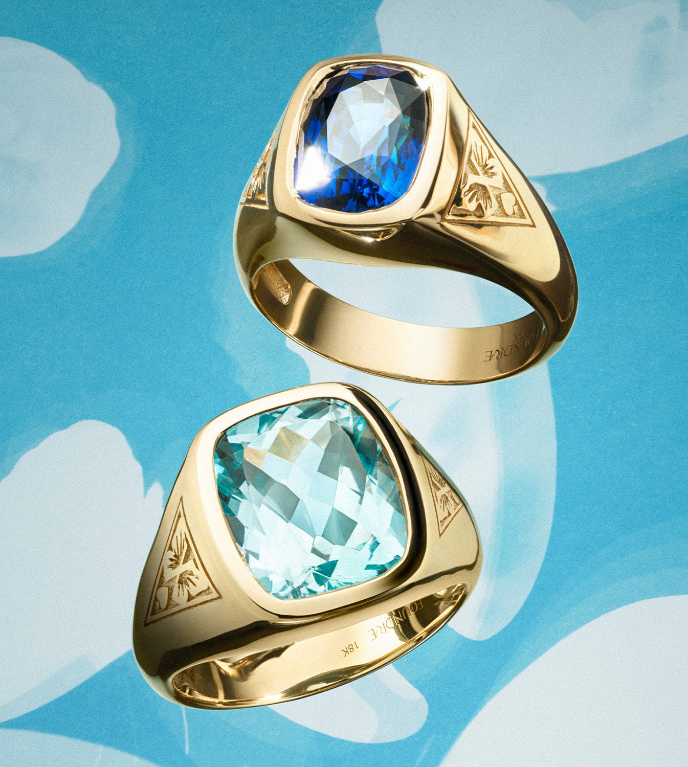3.6ct Aquamarine - Reverie : One of A Kind Gemstone Ring