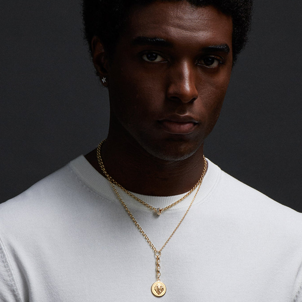 Pavé Diamond Edge : Heart Beat Fine Belcher Chain Necklace view 2