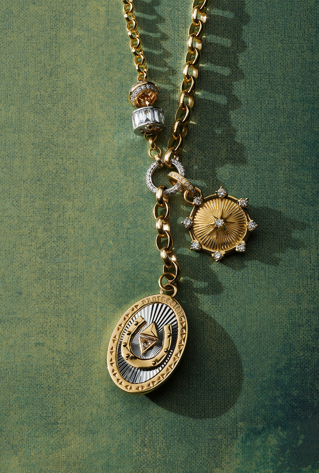 Protection and Spark Heavy Mixed Belcher Extension Story : in Mixed Gold with Diamonds view 2