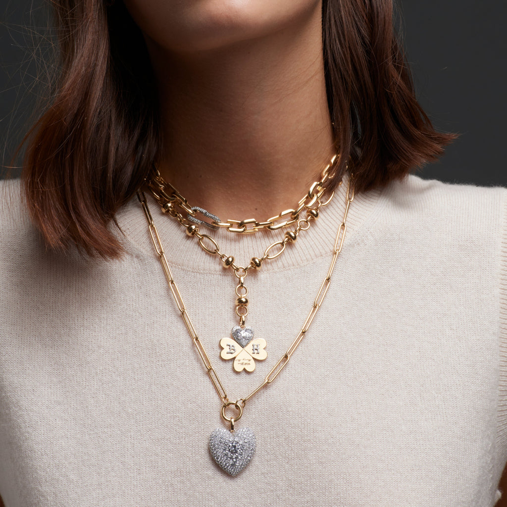 Clip | Large Clip Open Chain with Medium Annex Link | Yellow Gold view 2