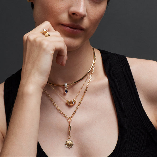 Spark - Love : Refined Clip Extension Chain Necklace