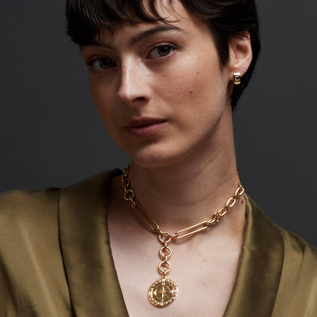 18K Yellow Gold Oversized Mixed Clip Chain – FoundRae view 3