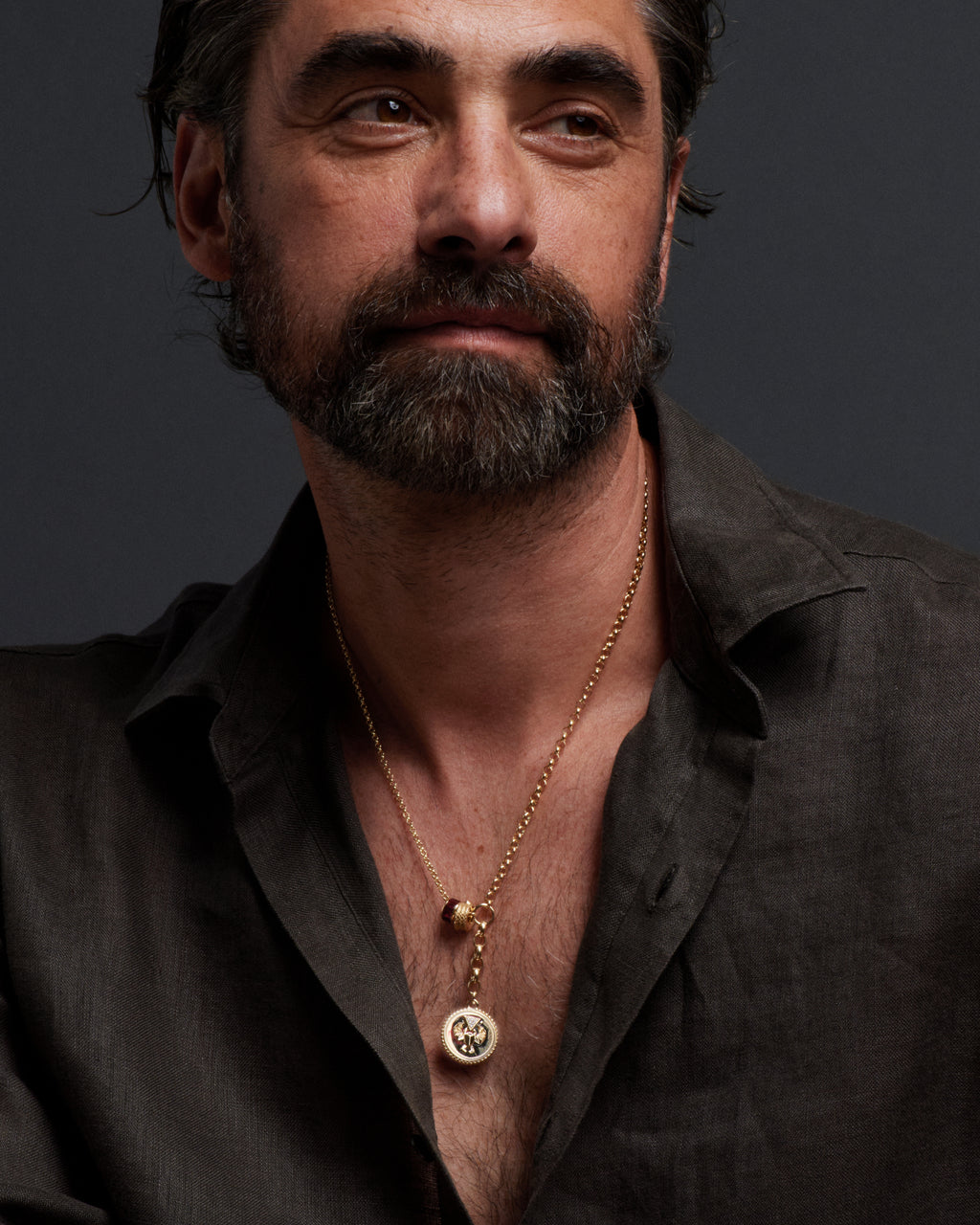 18K Yellow Gold Protection : Medium Mixed Belcher Extension Chain Necklace – FoundRae view 4