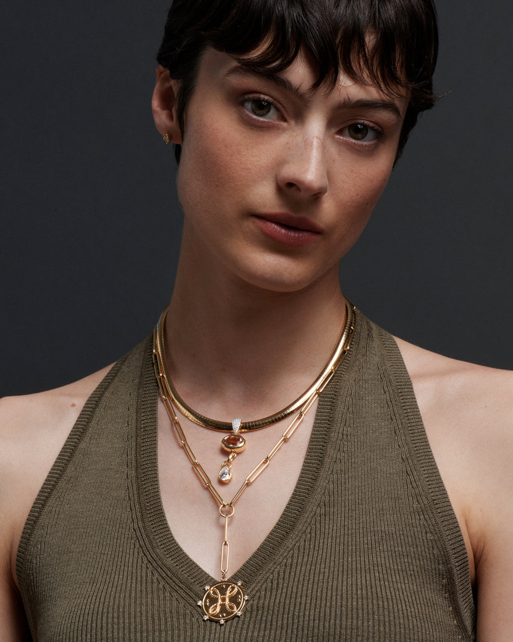 18K Yellow Gold Love : Extended Clip Extension Chain Necklace – FoundRae view 3