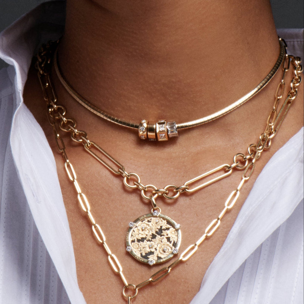 Forever & Always a Pair Heart Beat : in Yellow Gold with Diamonds view 2