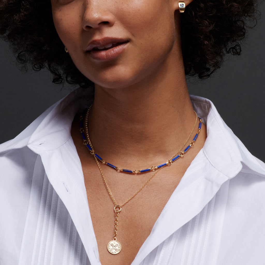 True Love : Small Mixed Belcher Extension Chain Necklace view 2