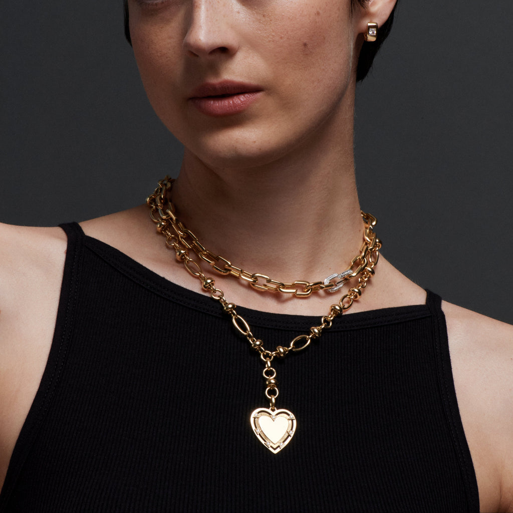 18K Yellow Gold Orbit Extension Chain : in Yellow Gold – FoundRae view 4