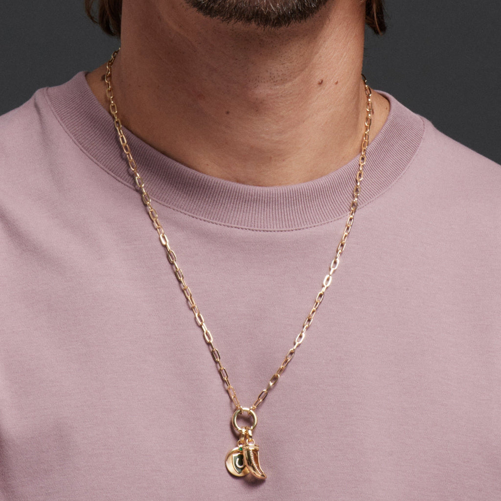 18K Yellow Gold La Loba Claw Champagne Citrine Gemstone Pendant : in Yellow Gold with an Annex Link – FoundRae view 2