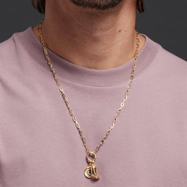 La Loba Claw Champagne Citrine Gemstone Pendant : in Yellow Gold with an Annex Link