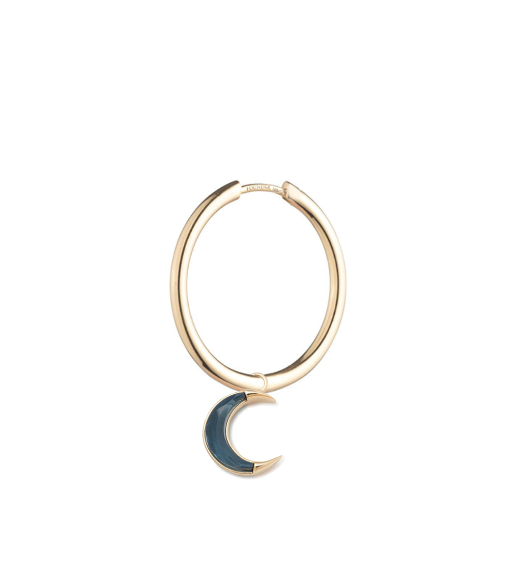 Gemstone Crescent - Karma : Oversized Hoop view 1