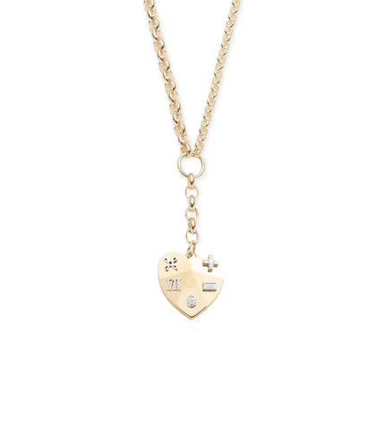 Ever Growing - Love : Facets of Love Heavy Mixed Belcher Chain Necklace