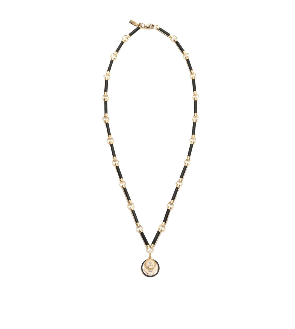 18K Yellow Gold Ever Growing - Vivacity : Element Chain Couplet Necklace Onyx – FoundRae