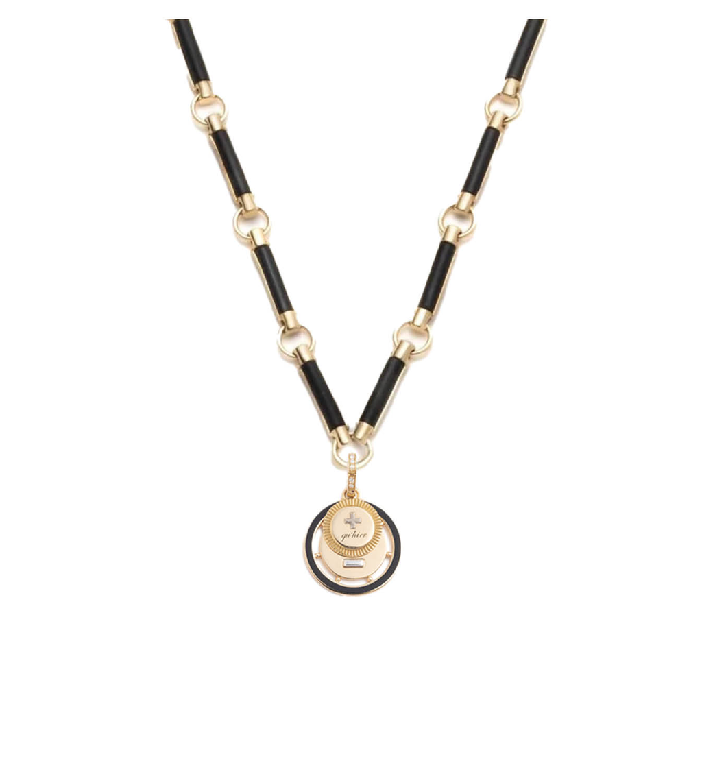 Ever Growing - Vivacity : Element Chain Couplet Necklace Onyx view 1