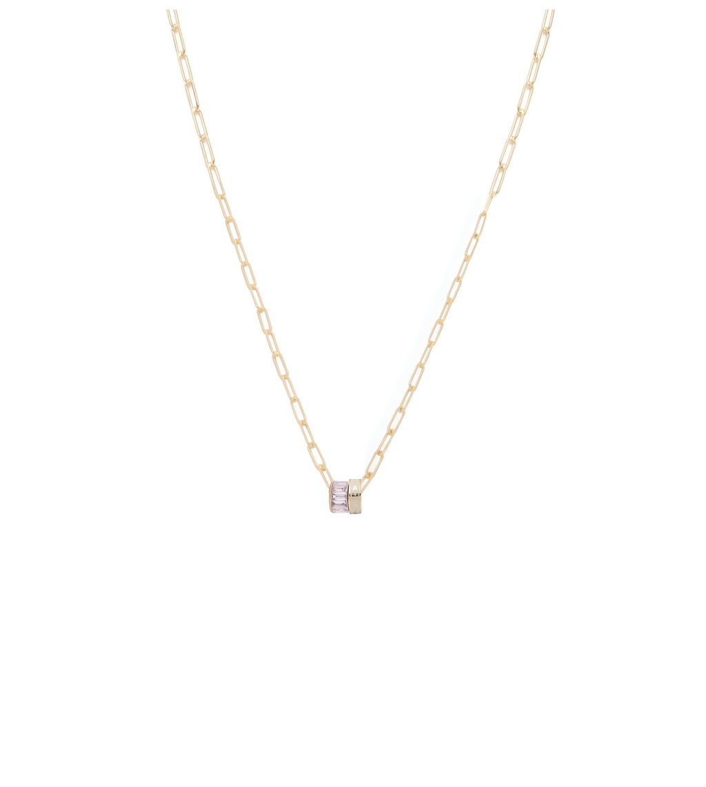 Amate - Love : Heart Beat Super Fine Clip Chain Necklace view 1