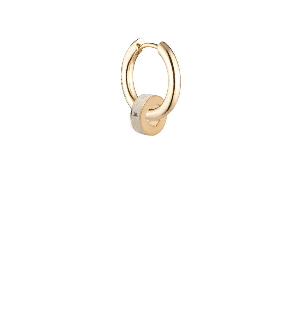 Amate - Love : Heart Beat Small Chubby Hoop Earring view 1